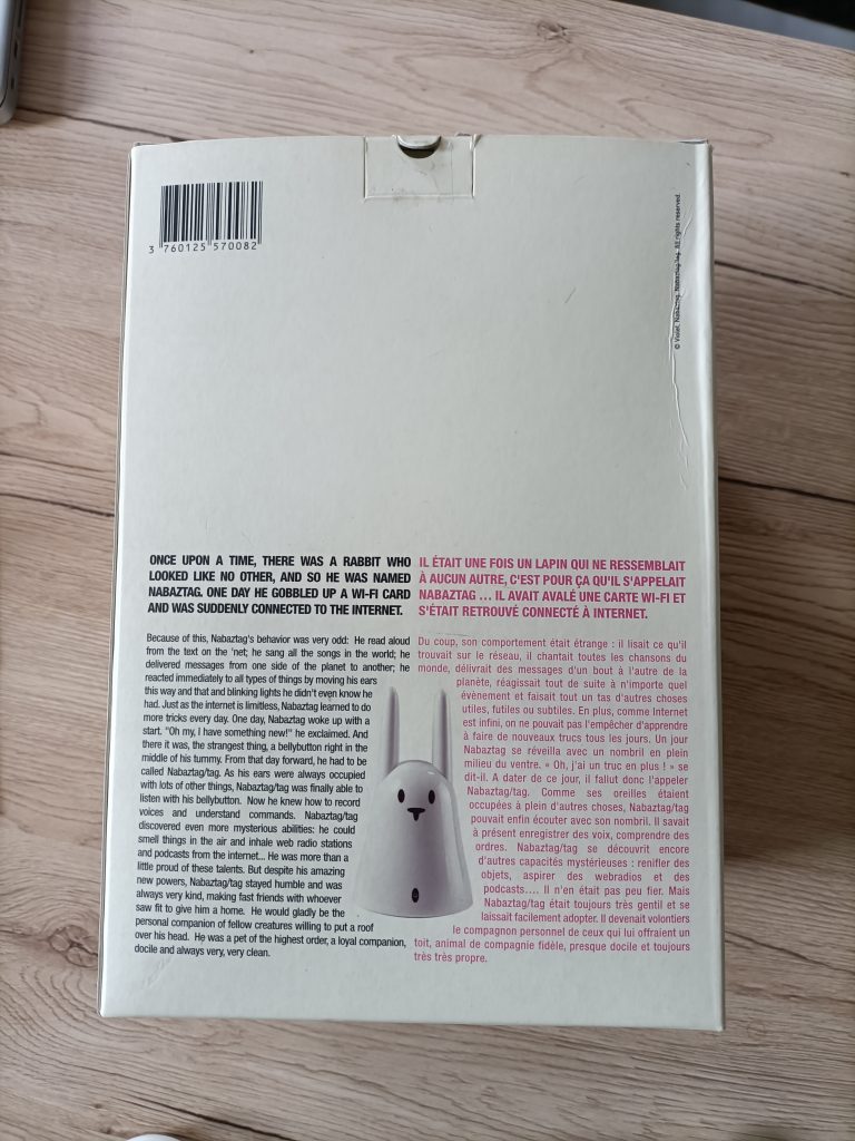 arriere boite Nabaztag série limitée by André