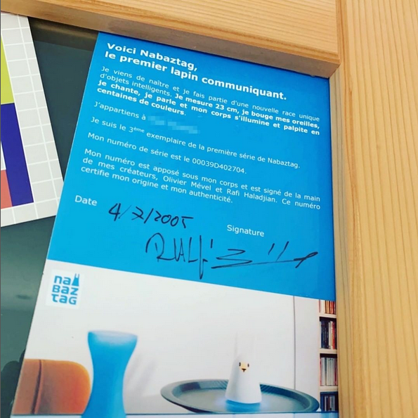 certificat naissance nabaztag