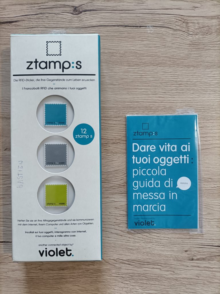 boite Ztamps nabaztag italie allemagne