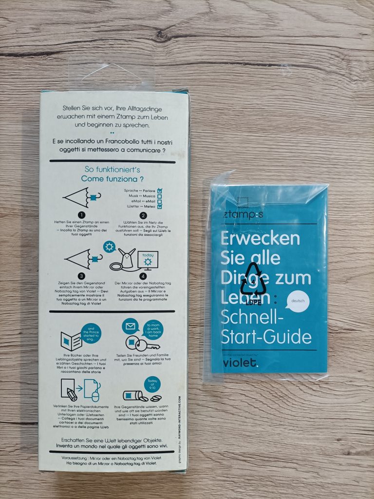 boite Ztamps nabaztag italie allemagne