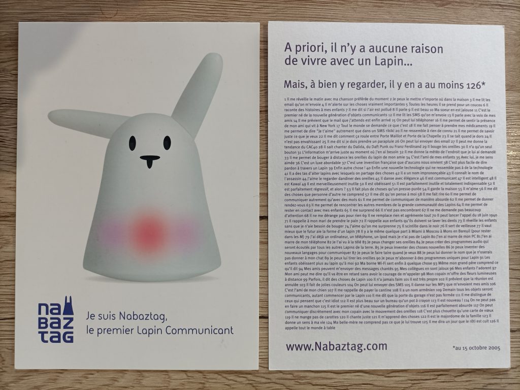 carte Anglaise Nabaztag