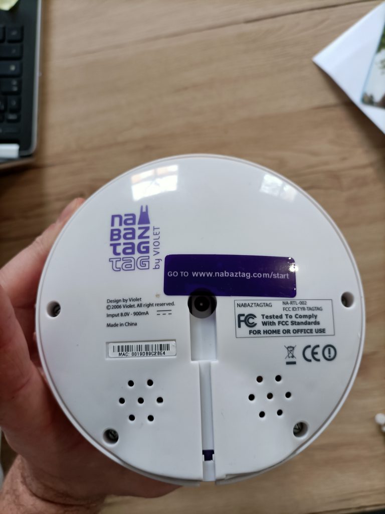 scellé Nabaztag VIOLET