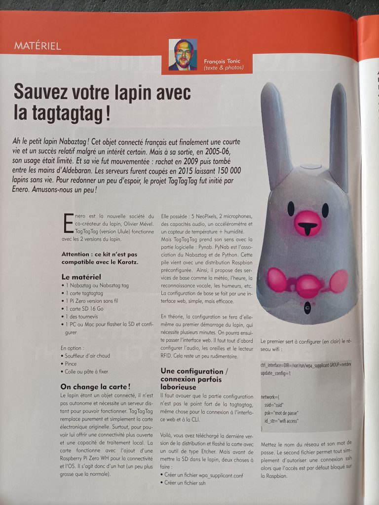 Programmez Nabaztag tagtagtag