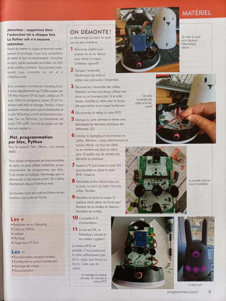 Programmez Nabaztag instalation tagtagtag